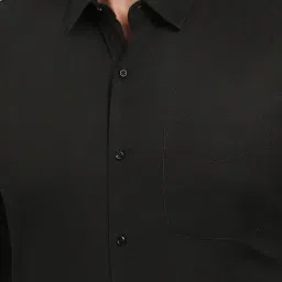 Peter England Black Cotton Regular Fit Printed Shirt image 4