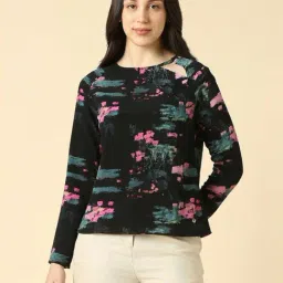 Allen Solly Black Regular Fit Printed Top-picture-37