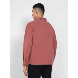 Sf Jeans By Pantaloons Red Cotton Boxy Fit Shirt image 2