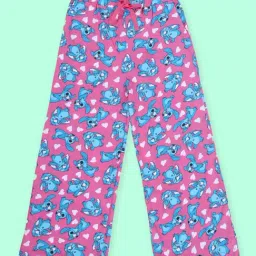 Kiddopanti Girls Peach and Rose Bunny Cotton Printed Regular Fit Pyjamas - Pack of 2 image 4