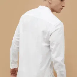 Fame Forever By Lifestyle White Cotton Regular Fit Shirt image 2