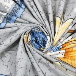 JaipurFabric Multicolor Cotton 180 TC Doll Printed Bedsheet with 2 Pillow Covers image 3