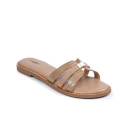 Shezone Women Textured Open Toe Flats-picture-5