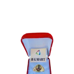 r g mart R G MARTUnisex Gold-Plated Ashtadhatu Shivling Rudraksha With Para Finger Ring image 3