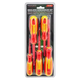 Rock Force Dielectric Screwdriver Set CrV SL 3, 4 & 5:, PH 1 & 2 Slotted PH, SL Straight Handle, RF-2125 (Pack of 5 Pcs)-image-34