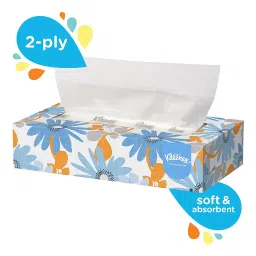 Kleenex 60035 2 Ply Facial Flat Tissue Box (100 Soft Tissues Per Pack, Pack of 3) image 2