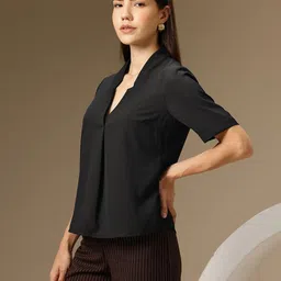 Chemistry Lapel Collar Shirt Style Top image 3