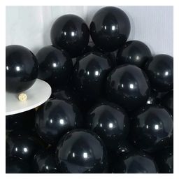 Bubble Trouble Black party balloons for theme party & Halloween black Pack of -100-picture-48