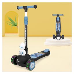 R for Rabbit Road Runner Astro Kids Scooter Smart Fold & Pu Led Wheels -Black-picture-12