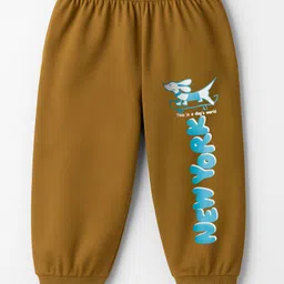 Tango Knit Full Length Fleece & Woollen Pant With Text Print - Brown-picture-11