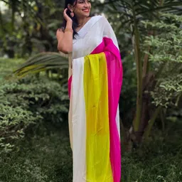 Apaapi Threads of glory Colourblocked Saree-picture-41