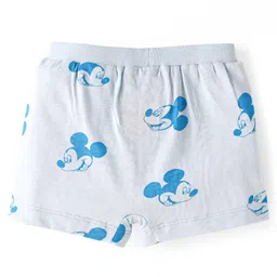 Babyhug Disney Interlock Knit Briefs with Mickey Mouse Graphics Pack of 3 - Yellow Light Green & Light Blue image 5