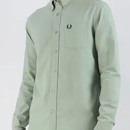 Fred Perry Men Solid Button-Down Collar Cotton Casual Shirt-picture-28