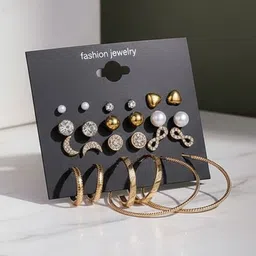 DressBerry Geometric Studs Earrings-picture-25