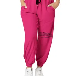 TABADTOD Women Printed Relaxed Mid-Rise Joggers Trousers-image-55