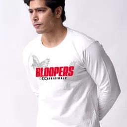 Bloopers Store Men Printed Hooded Sweatshirt image 5