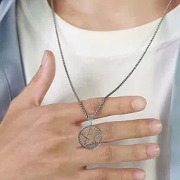 Utkarsh Star Shaped Pendants with Chains-picture-38