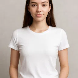 DressBerry Round Neck Pure Cotton Slim Fit T-shirt-image-72