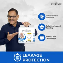 evelance Medium Adult Diaper Pants Premium (Waist Size - 24-45 Inches) Adult Diapers - M image 4