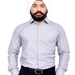 CHECKMARK CLOTHING Men Slim Fit Cotton Formal Shirt-picture-35