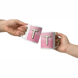 Mr UVD White & Pink Typography Printed Ceramic Mug image 5