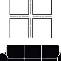 nestroots White & Cream-Coloured Brushstroke Canvas Painting Wall Arts image 2