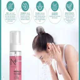 N Plus Professional Mineralise Face Wash & SPF 50 PA+++ Sunscreen Lotion - 100ml each image 4