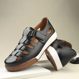 KRAASA Men PU Shoe-Style Sandals-image-48