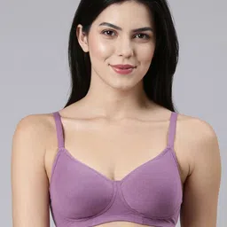 Enamor Solid Full Coverage Non Padded Bra image 1