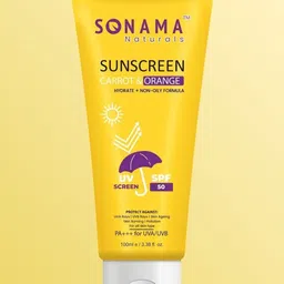 Sonama Naturals Carrot & Orange Sunscreen SPF 50 PA+++ - 100 ml image 5