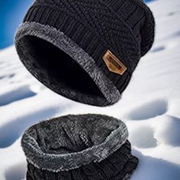 Infispace Unisex Beanie Cap With Neck Warmer-picture-31