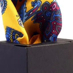 ALZ Ethnic Motifs Printed Microfiber Pocket Squares image 2