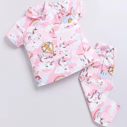 NAUTI KIDZ Girls Printed Night suit-image-82