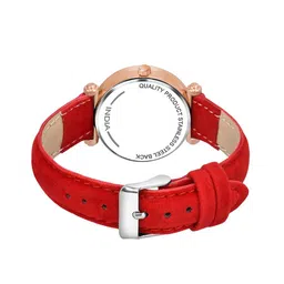 Gopal Shopcart Unisex Dial & Leather Straps Analogue Watch GR379RG Q RED Vel L image 3