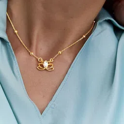 AIKA BY MINUTIAE Brass Gold-Plated Handcrafted Necklace-image-81