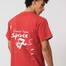 Hallstatt Life Typography Printed Round Neck Regular Sleeves Cotton Regular Fit T-shirt image 5