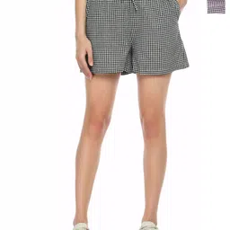 Klart Women Checked High-Rise Technology Shorts-picture-17
