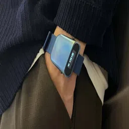 ZAADRAN Men Dial & Stainless Steel Straps Digital Automatic Watch Titanium Blue Black image 3