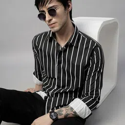 TRYBUY.IN Men Standard Multi Stripes Opaque Striped Casual Shirt-picture-18