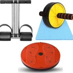 ACUPRESSURE TWISTER WITH DOUBLE SPRING TUMMY TRIMMER AND AB ROLLER/WHEEL Fitness Accessory Kit Kit-image-20