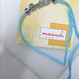 Maansh Evil Eye Beaded Thread Rakhi-picture-26