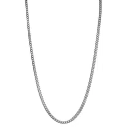 Roadster Men Brass Silver-Plated Chain-image-63