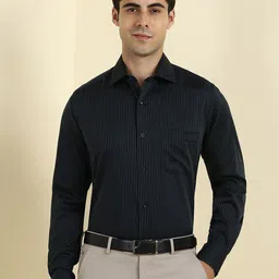 Allen Solly Sport Men Vertical Striped Spread Collar Cotton Formal Shirt-image-98