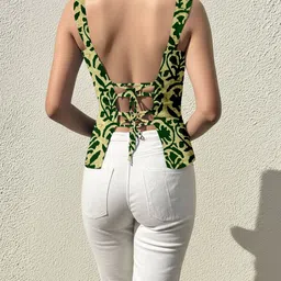 CORSICA Floral Print Ethnic Top image 3