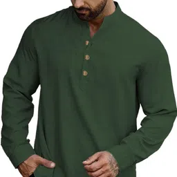 EdinWolf Men Mandairan Collar Kurta image 4
