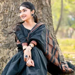 KSALIYA Black Art Silk Sarees image 2