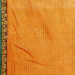 Taavi Checked Pure Cotton Saree image 4