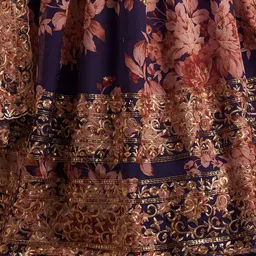 DIVASTRI Embellished Sequinned Semi-Stitched Lehenga & Unstitched Blouse With Dupatta image 2