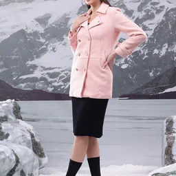 Kotty Women Notched Lapel Overcoat image 4