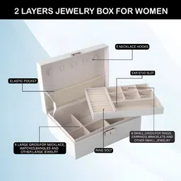 Aura White Set of 2 Reusable Jewellery Organiser Organisers image 4